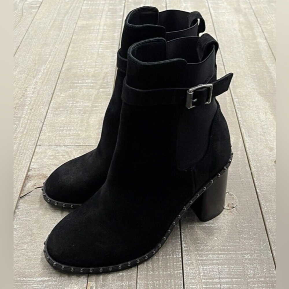❣️NIB RAG & BONE ROMI STUDDED SUEDE BOOTS - Picture 8 of 11